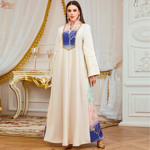 Nouvelle Collection 2026 – Abaya Formelle Longue en Chiffon Uni 100% Coton pour Femmes Musulmanes – Style Dubaï, Turquie, Kaftan Islamique pour Soirées et Cérémonies - Product Image 1