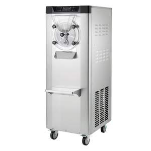 Machine à glace dure commerciale 2400W, production de 3,17 à 5,28 gallons par heure, cylindre en acier inoxydable 304 de 10L, nettoyage automatique, panneau LED - Product Image 1