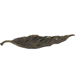 Antique Leaf Dish Metal Crafts Large Leaf Bowl Home Decoration Accessories Handmade Serving Bowls Event Supplies - Product Image 1