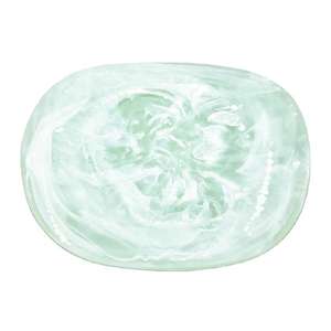 Plateau rectangulaire décoratif moderne de luxe écologique en résine époxy, fait main, motif vague de cristal, multi-volutes, pour fruits, desserts et café - Product Image 5