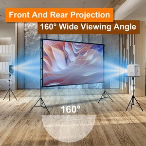Schermo per Proiettore Portatile HD 4K da 120 Pollici, Pieghevole Anti-Piega 16:9, per Home Theater Interno/Esterno, Schermo Cinematografico da 72 Pollici - Product Image 2
