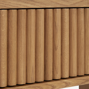 Table de chevet moderne en bois massif de luxe avec un tiroir et une étagère ouverte, table d'appoint minimaliste pour chambre à coucher ou hôtel - Product Image 6