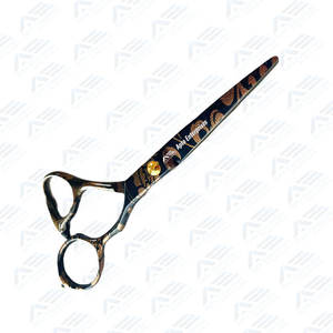 Ciseaux de coupe de cheveux en acier et métal personnalisés Ciseaux de coiffeur professionnels avec finition de couleur personnalisée et vis réglable en or - Product Image 6