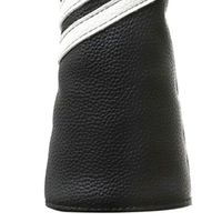 Housse de tête de club de golf en cuir PU imperméable avec impression de logo personnalisé, broderie de haute qualité