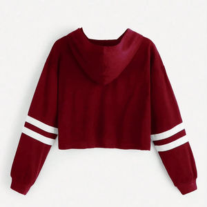 Sudaderas Cortas con Capucha para Mujer, Invierno, Mezcla de Poliéster/Algodón Grueso, Bolsillos Personalizables, Alta Calidad, Ecológicas, Personalizables - Product Image 2