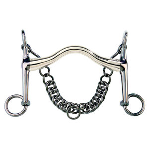 Mors Pelham en acier inoxydable de haute qualité pour l'équitation récréative et l'entraînement, durable avec structure Pelham - Product Image 1