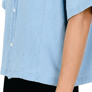 Chemise en jean à manches courtes pour homme – Qualité supérieure, douce, respirante, élégante, durable, confortable, légère, idéale pour l'été - Product Image 6