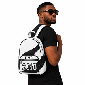 Masonic Wear Fraternity Brotherhood Heritage Masonic Regalia Greek Apparel White <b>Black</b> Polyester Durable Print Design <b>Backpacks</b> - Product Image 1