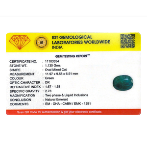 Natural Zambian Emerald 5.65 Carat Loose Gemstone for Fine Jewelry - Product Image 4