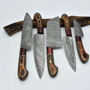 Juego de Cuchillos de Cocina de Acero de Damasco de Grado Profesional, Diseño Moderno y de Alta Calidad, Cuchillos de Chef Duraderos y Confiables para el Uso Diario - Product Image 1