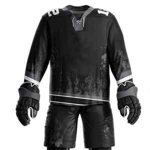 Servicio OEM, Uniforme de Hockey sobre Hielo Hecho en Pakistán para Unisex, Personalizado, 100% Poliéster, Tejido Suave Ecológico, Cálido y Ligero - Product Image 4