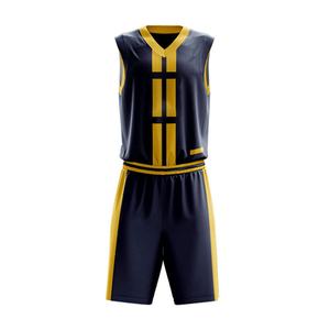 Tenues de basketball de qualité supérieure, logo et couleur personnalisés, respirantes, 100 % polyester, disponibles toutes tailles, MOQ 25 ensembles - Product Image 1
