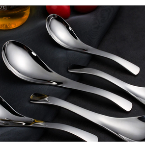 Cuillère à soupe en acier inoxydable, best-seller, de bonne qualité et brillante, pour une table moderne à la maison, aux prix les plus bas - Product Image 5