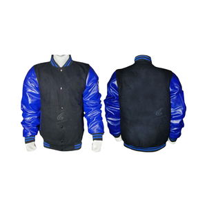 Veste d'hiver pour homme personnalisée, style Letterman, coupe-vent, qualité supérieure, col montant, séchage rapide, respirante, coton et laine - Product Image 1