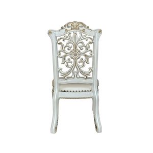 Set di 2 Sedie Vendome con Finitura Perla Anticata e Pelle Sintetica per Arredamento Sala da Pranzo - Product Image 4