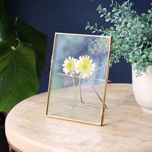 Cadre photo en laiton de haute qualité, rectangulaire, en verre, vertical, fait main, pour table - Product Image 3