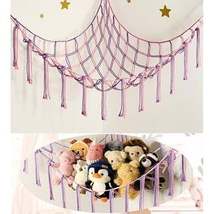 Grand Organisateur de Jouets en Peluche Suspendu en Angle pour l'Affichage et le Rangement des Peluches pour la Décoration de Chambre de Bébé et d'Enfants - Product Image 2