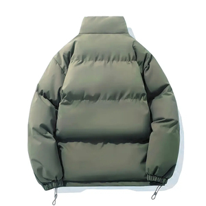OEM/ODM Custom New Men's Oversized <b>Winter</b> Puffer Jacket <b>Thick</b> Insulated Casual Streetwear <b>Coat</b> Windproof Solid Color Outerwear - Product Image 2