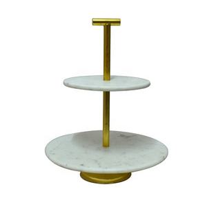 Soporte de pastel de Metal de mármol de la mejor calidad, diseño único para postre de boda, artículo decorativo para el hogar de alto estándar HECHO DE Material de PC - Product Image 5