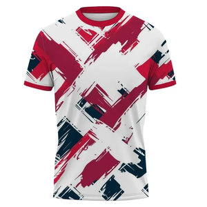 Camiseta Deportiva de Voleibol Personalizada con Logotipo Impreso por Transferencia de Calor, de Manga Tres Cuartos, Color Sólido, 100% Poliéster, de Secado Rápido, para Hombre y Mujer - Product Image 2