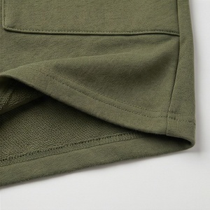 Conjunto de 2 Piezas de Punto Verde Oliva para Mujer, Camiseta de Manga Corta con Cuello Redondo y Pantalones Cortos con Cordón por Encima de la Rodilla, Corte Holgado Informal - Product Image 6