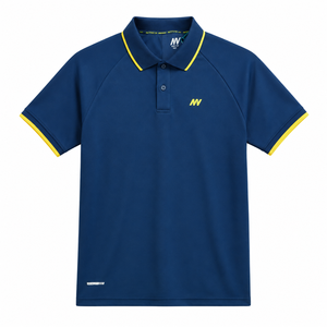 Camiseta Polo Deportiva Personalizada para Hombre, 100% Poliéster, Manga Corta Raglán, Corte Atlético, Secado Rápido, Transpirable, para Entrenamiento Deportivo, OEM - Product Image 1