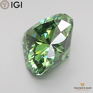 Diamant de laboratoire CVD 1,00 CARAT Couleur Vert Intense Fantaisie Pureté VS1 Coupe Cœur avec Certificat IGI pour une Qualité Supérieure - Product Image 6