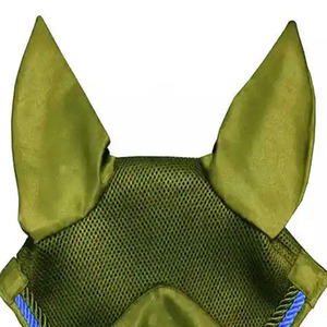 New Premium Quality Ear Bonnet Wholesale Products Equestrian Horse <b>Fly</b> Veil Equipment for Horse Custom Design Bonnet OEM Design - Product Image 6