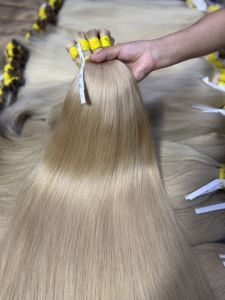 Hot Selling Factory Direct Price 100% Virgin Vietnamese Hair Extensions 100gr <b>Bleach</b> Bulk Full Ends Shed Resistant - Product Image 6