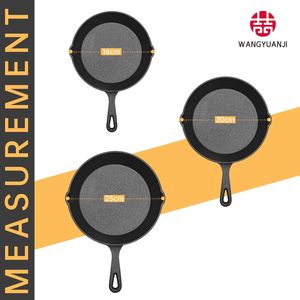 Set di Padelle in Ghisa WANGYUANJI, Utensili da Cucina Multifunzionali per Esterni, Padella Non Rivestita con Manico, Misure 6.3INCH e 9.8INCH per Uso Domestico - Product Image 2