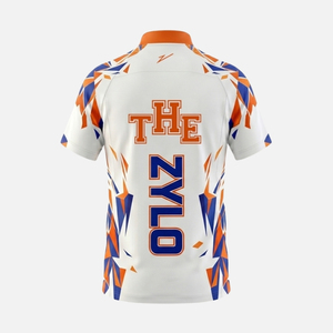 Camiseta de Dárdos Personalizada para Hombre, Antibacteriana, Ecológica, con Cierre de Cremallera de un Cuarto, Ligera, Transpirable, Estampada, de Poliéster - Product Image 2