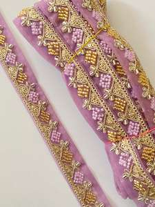 Encaje Bordado Tradicional al por Mayor con Decoración de Espejo, 100% Poliéster Suave para Bolsos - Product Image 6