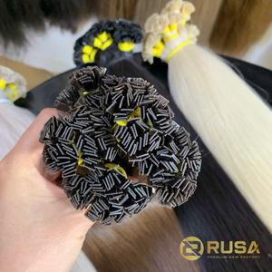 Extensiones de Cabello con Punta Plana al por Mayor, Textura de Cabello Liso/Ondulado/Rizado, Personalizadas, de Alta Calidad, Precio al por Mayor, ¡Oferta Caliente Ahora! - Product Image 3