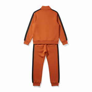 Chándal de Algodón Ecológico Personalizado con Logotipo, de Alta Calidad, Ligero, para Hombre, Talla Grande, Cortavientos, Transpirable, con Bloques de Color - Product Image 3