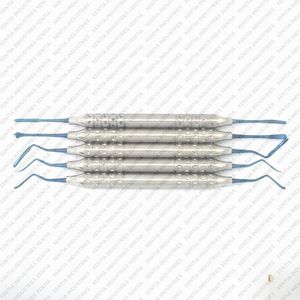 Ensemble de 5 instruments dentaires parodontaux en acier inoxydable, curettes osseuses parodontales, instruments de détartrage dentaire CE - Product Image 6