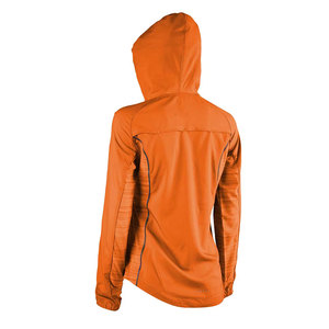 Econex Sports Men's Orange Hooded Waterproof Fleece Sport Jacket Full <b>Zip</b> Slim Fit Polyester Material Autumn Outdoor Wear - Product Image 2