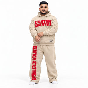 Survêtement de sport Rexfit unisexe avec fermeture éclair sur le devant, haut en polaire, pantalon ample, blocs de couleurs contrastés, impression personnalisée, streetwear, deux pièces, hiver - Product Image 3