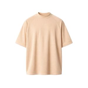 เสื้อยืดผู้ชายสีเขียวมะกอกทรงโอเวอร์ไซส์ น้ำหนัก 250GSM คุณภาพดีเยี่ยมสำหรับฤดูร้อน รับปักลายตามสั่ง ปริมาณสั่งซื้อขั้นต่ำน้อย - Product Image 3