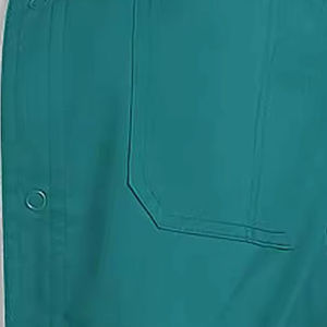 Blouse de laboratoire verte tissée pour femmes, manches longues avec boutons, uniforme d'hôpital, blouse de médecin, 3 poches - Product Image 4