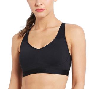 Ensemble de soutien-gorge de sport pour femmes de haute qualité avec logo personnalisé, écologique, respirant, en élasthanne/nylon, vêtements de yoga - Product Image 1