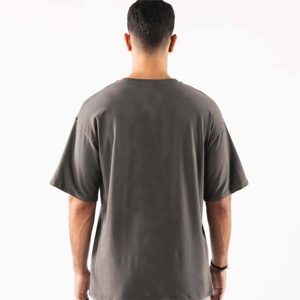เสื้อยืด ODM 305 GSM ผ้าฝ้าย 100% แขนสั้น พิมพ์โลโก้ด้านหน้าได้ตามต้องการ สำหรับผู้ชาย ระบายอากาศได้ดี แห้งเร็ว - Product Image 1