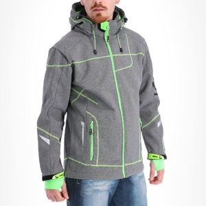 Veste Softshell Homme Personnalisée Prix de Gros Imperméable à Capuche pour Ski, Randonnée, Camping, Coupe-Vent - Product Image 2