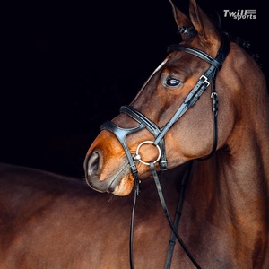 Cabestro de caballo de cuero genuino, diseño personalizado, brida de Carreras de Caballos ecuestres, hebilla de metal personalizada - Product Image 3