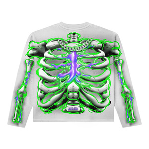 <b>Men's</b> Short Sleeve T-Shirt Front 100% Cotton Regular Fit Green for Glow Design - Product Image 6