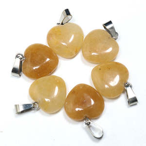 Collar con Colgante de Corazón de Cristal Natural con Conectores de Joyería Modelo Abbott Amttt - Product Image 3