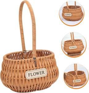 Panier à fleurs tressé en corde de papier et rotin, taille S, de la marque North, directement de l'usine, pour la Fête des Mères, pot à fleurs en forme de câlin, vente en gros - Product Image 2