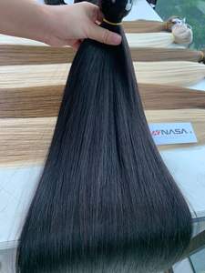 Venta al por mayor de la trama de la máquina de lujo de color claro Paquete de proveedor recto crudo vietnamita extensiones de cabello humano 60cm - Product Image 4