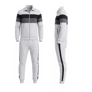 Custom Mens Gym Tracksuit Sports Training Fitness Jogging Suit Full Zip Jacket <b>Pants</b> OEM ODM Wholesale Manufacturer Factory Bulk - Product Image 6