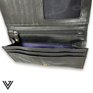 Cartera de Cuero Genuino de Lujo con Tecnología de Bloqueo RFID, Gran Capacidad, Bolsillo para Monedas, Precio de Fábrica - Product Image 2