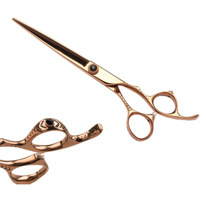 Wholesale Professional Stainless Steel Bright Gold <b>Barber</b> Salon Hair Cutting Scissors-Durable Sharp <b>Blade</b> - Product Image 2